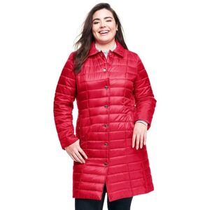 LANDS' END Size 12 Lightweight Primaloft Travel Coat